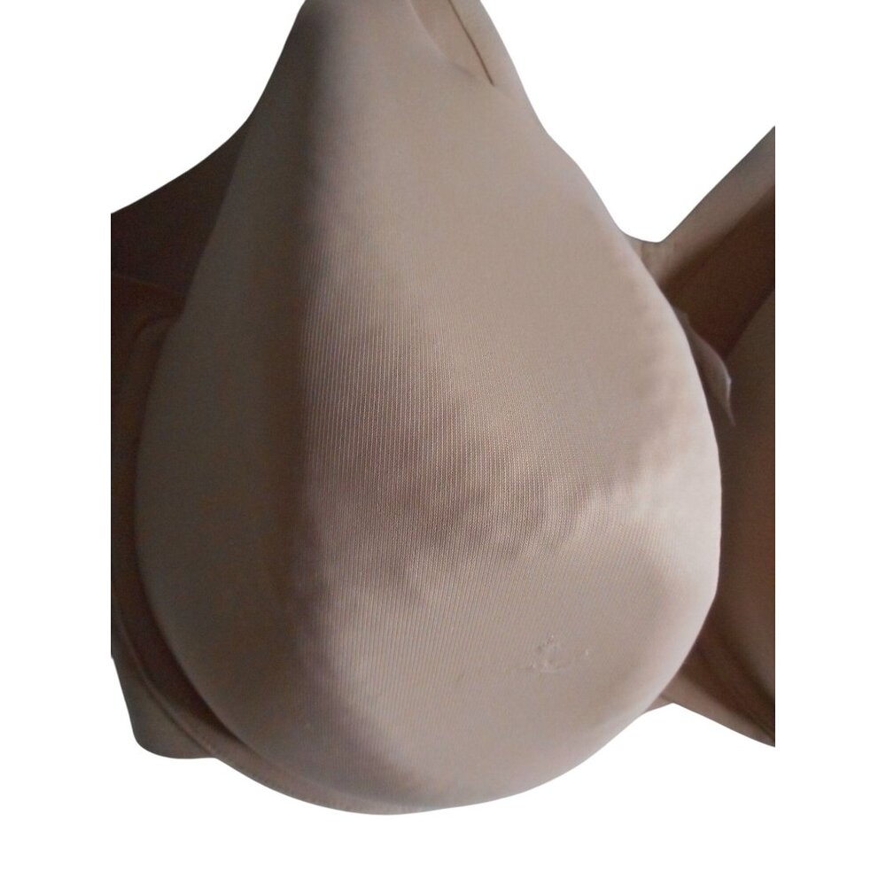 Cacique 46DD Bra underwire lightly lined full coverage beige back smoother - Picture 6 of 6